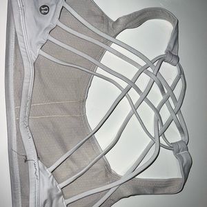 lululemon white sports bra size 6